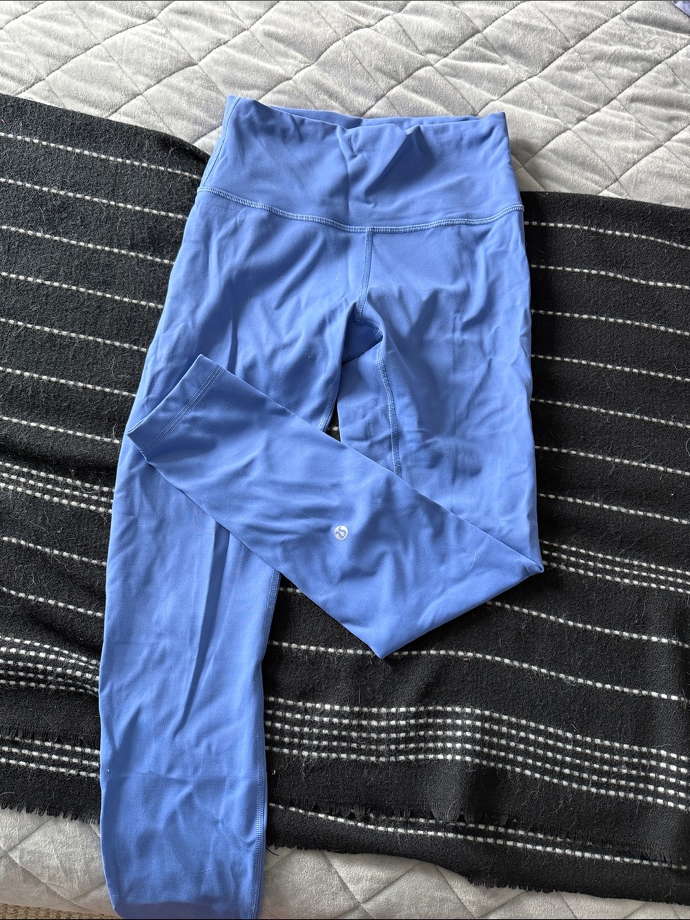 Lululemon Women's Blue Athletic Leggings with High Waist